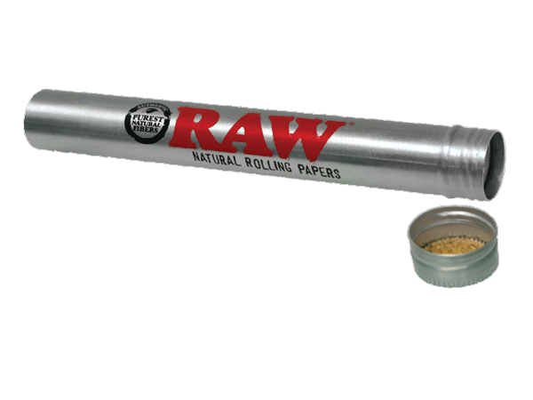 RAW Thentic Cigar Style Aluminum Tube, Silver